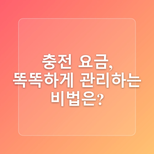 전기차 오너 김사장의 아파트 전기차 충전 완전 정복! 충전요금 아끼는 비법 대방출!