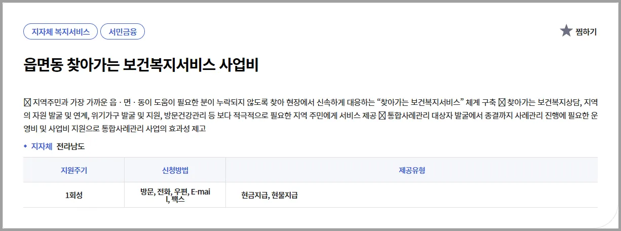 💡 읍면동 찾아가는 보건복지서비스 사업비 | 현직 복지사의 실속 가이드
