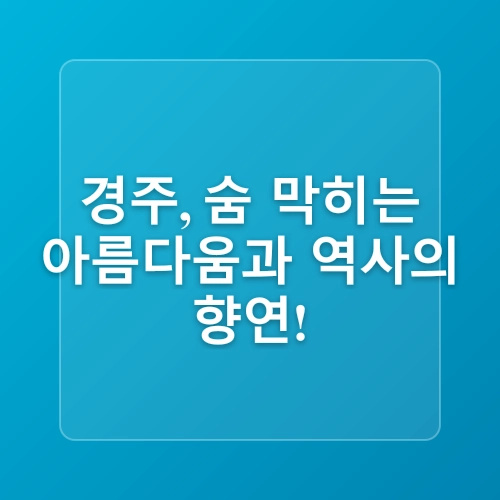 [이달의 테마🏞️] 6월, 경주로 떠나는 시간여행⏳
