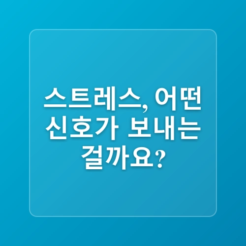 율하 한의원 - 나의 일상 속 스트레스 관리 방법
