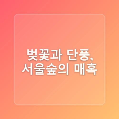주말에 떠나는 힐링 산책 코스 추천