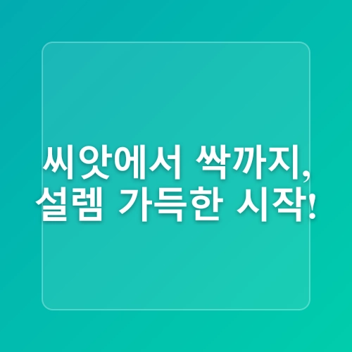 바질 키우기 나의 허브 정원 만들기