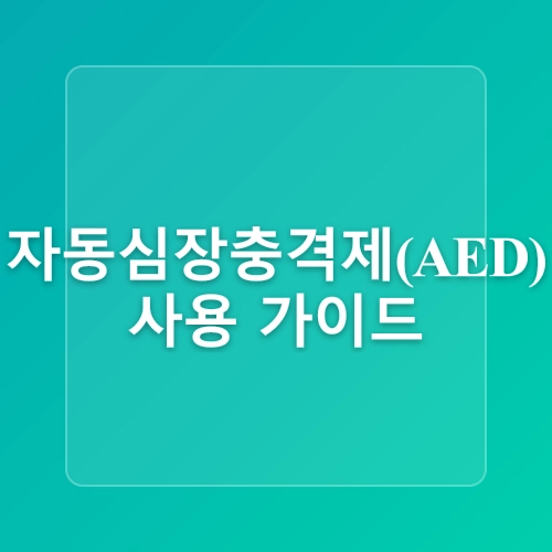 심폐소생술/자동심장충격기AED