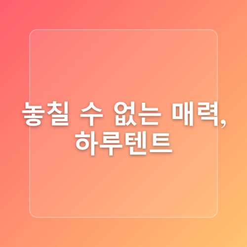 여의도 한강공원 텐트 대여 가격 시간규정 한강 피크닉 즐기기 하루텐트